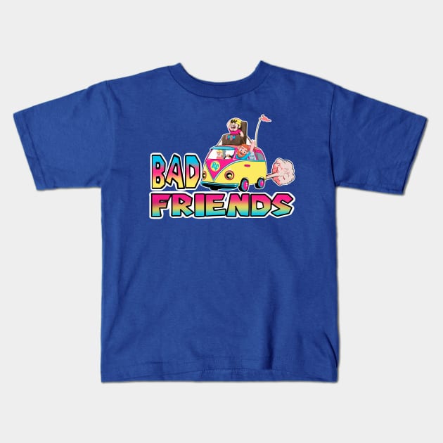 Super Bad Kart Friends Kids T-Shirt by Eman.G.Nation